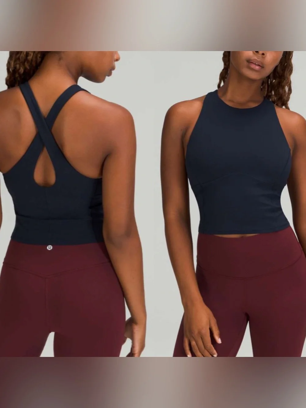 Lululemon Key To Balance Tank Top True Navy Size 4